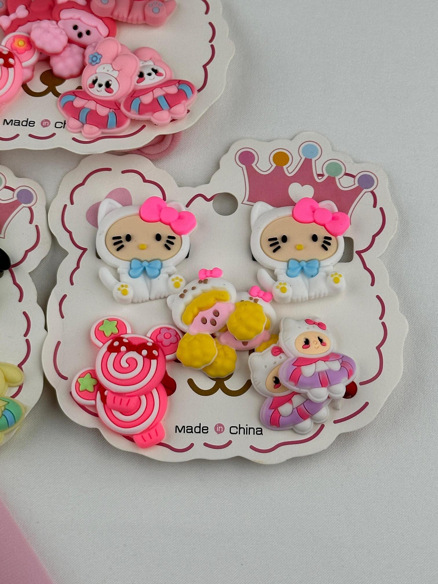 12’li Paket - Sanrio Kuromi Figürlü 8’li Toka Seti