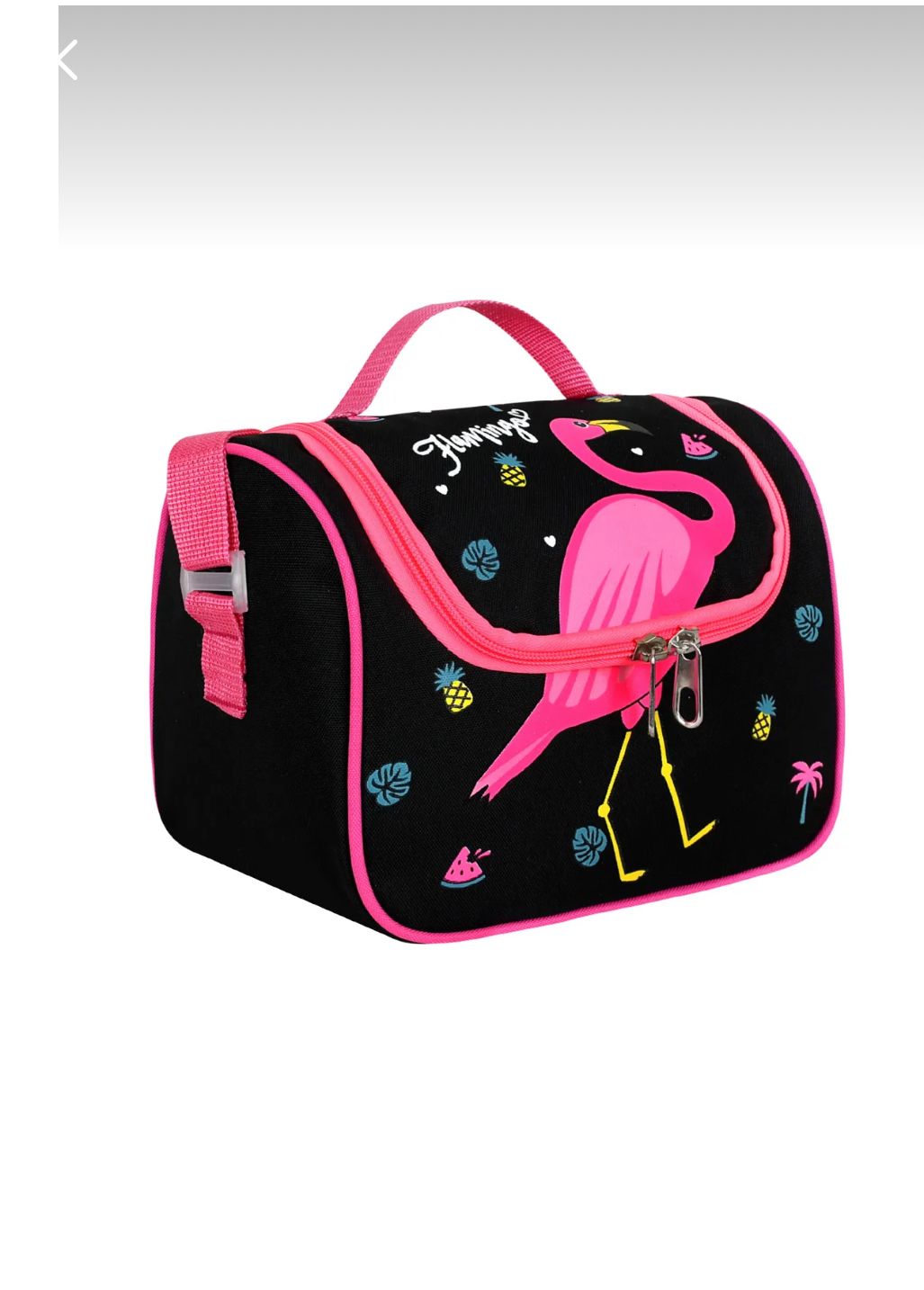 1 Adet - Flamingo Temalı Termoslu Termal Beslenme Çantası