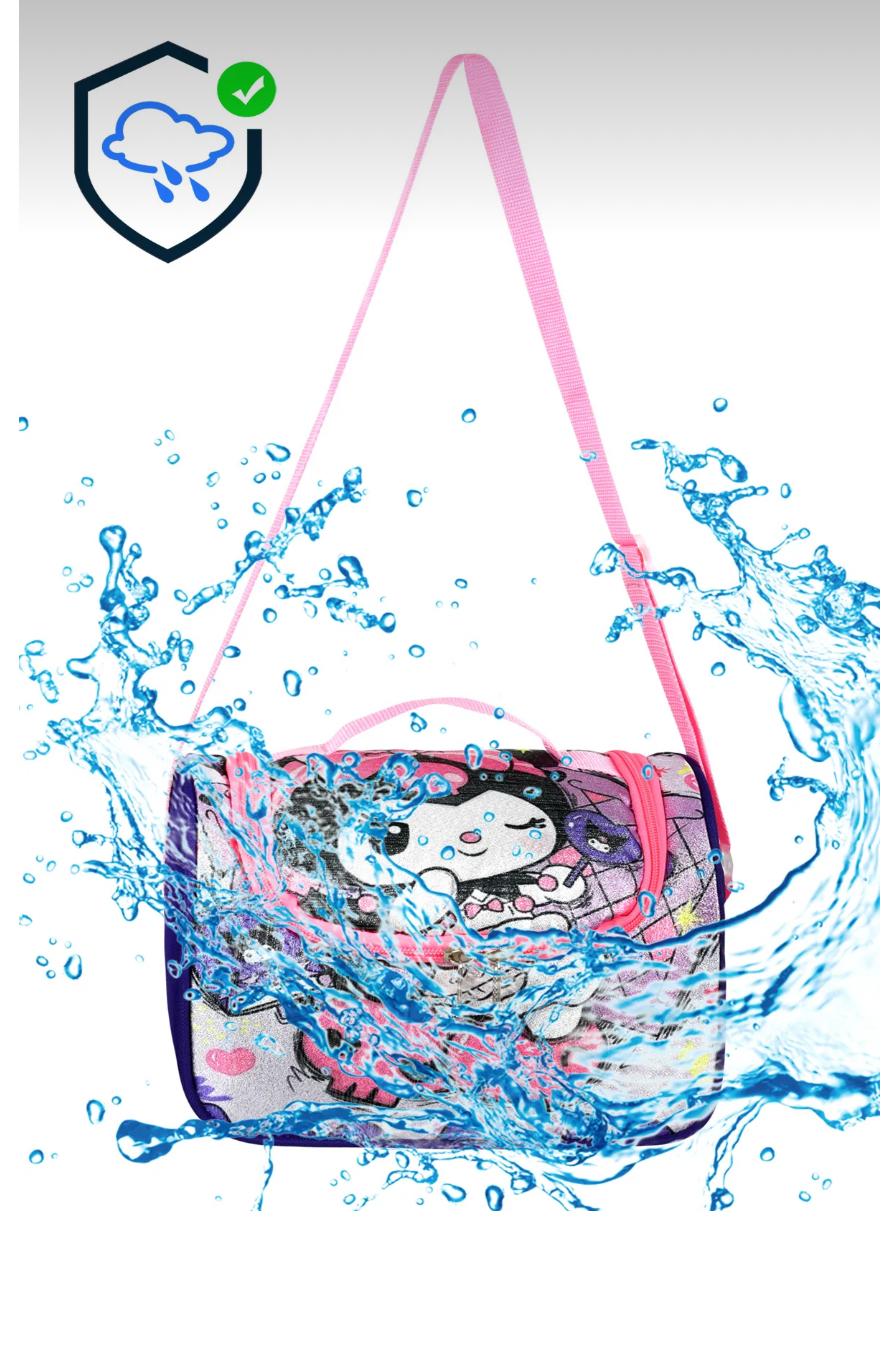 1 Adet - Kuromi Temalı Termoslu Termal Beslenme Çantası