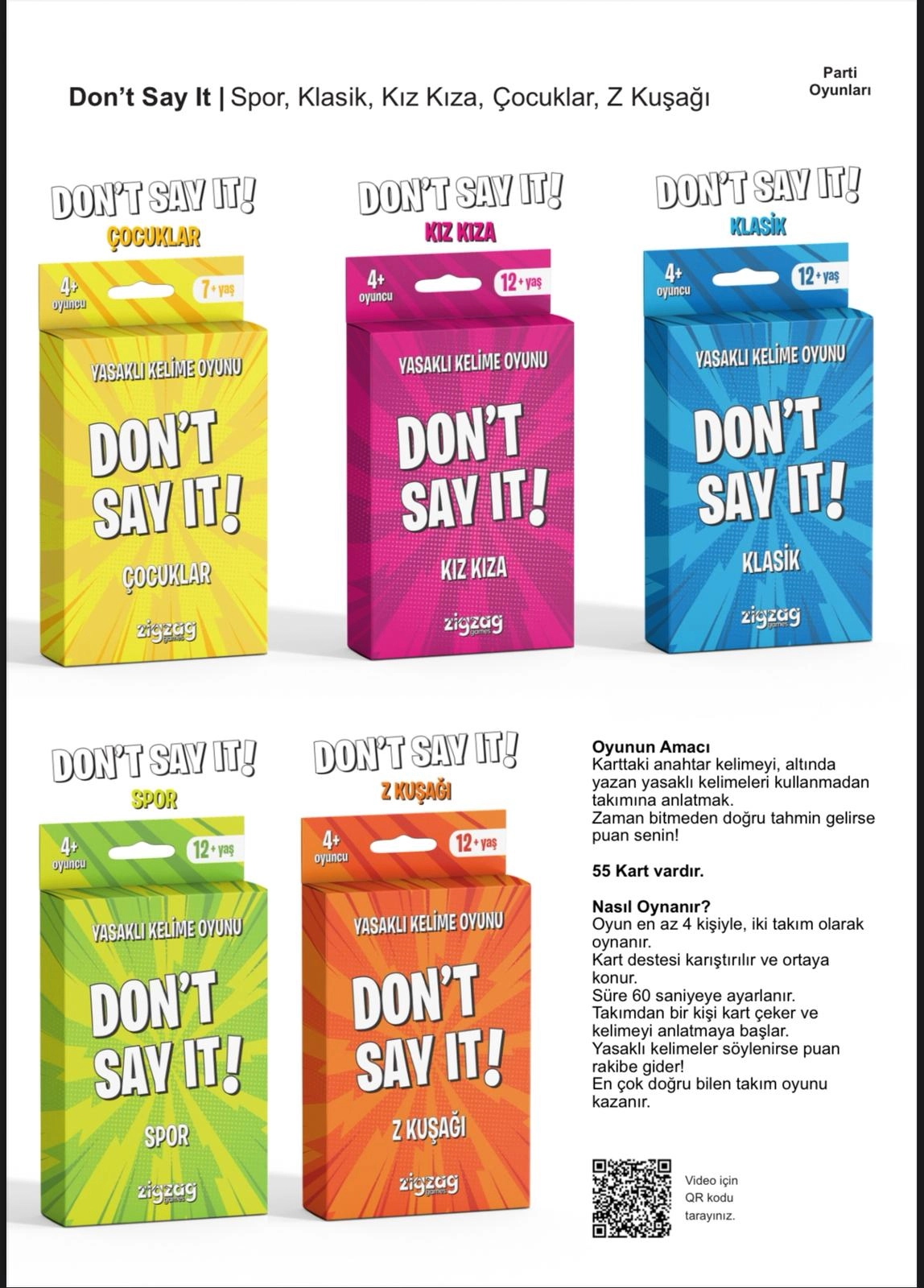 Don’t Say It! – Klasik | Yasaklı Kelime Oyunu