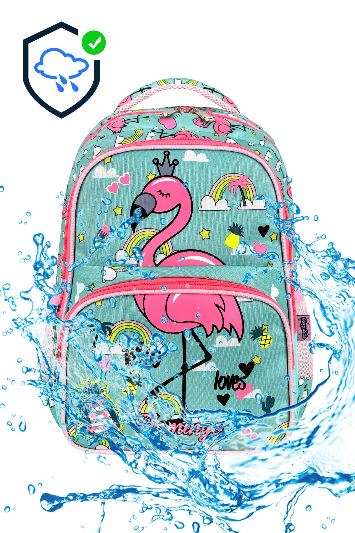 Lisanslı Flamingo 3’lü Set İlkokul Çantası, Termal Beslenme Çantası ve Kalem Kutusu Seti