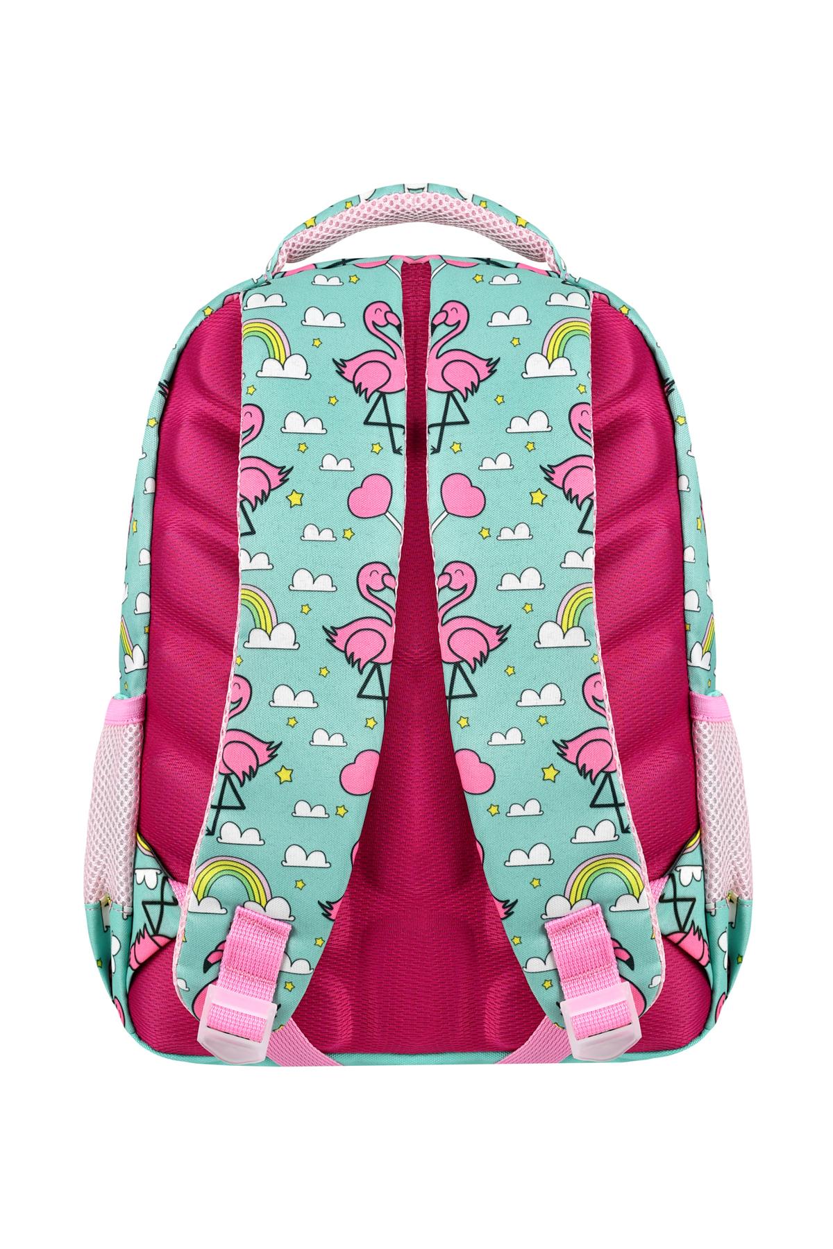 Lisanslı Flamingo 3’lü Set İlkokul Çantası, Termal Beslenme Çantası ve Kalem Kutusu Seti