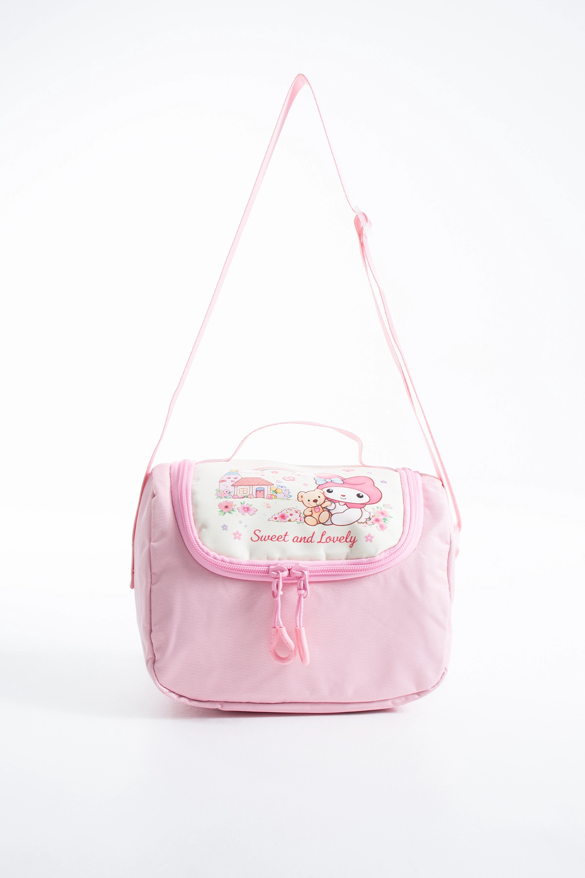 Kore Kawaii 4’lü Okul Çantası Seti Ortopedik Sırt Çantası - Twill Kumaş, Termal Beslenme Çantası, Kalemlik ve Cüzdan