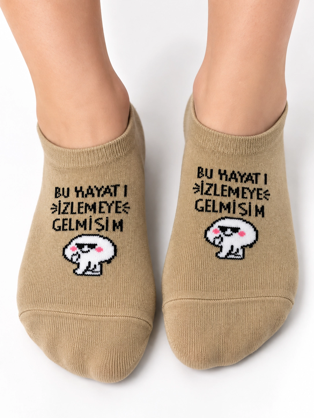 Sevimli Yazılı Çorap