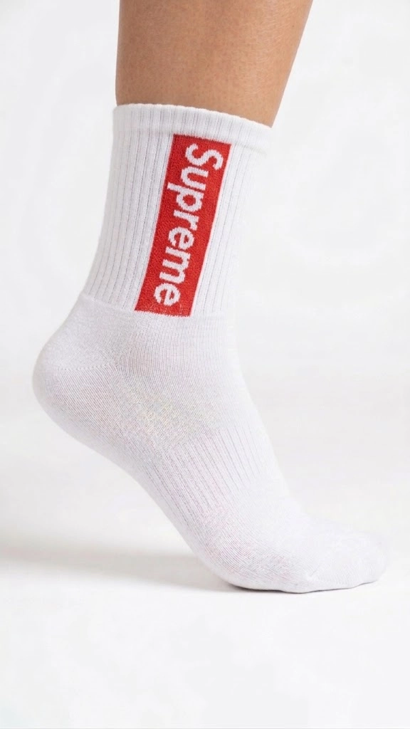 Supreme Beyaz Çorap