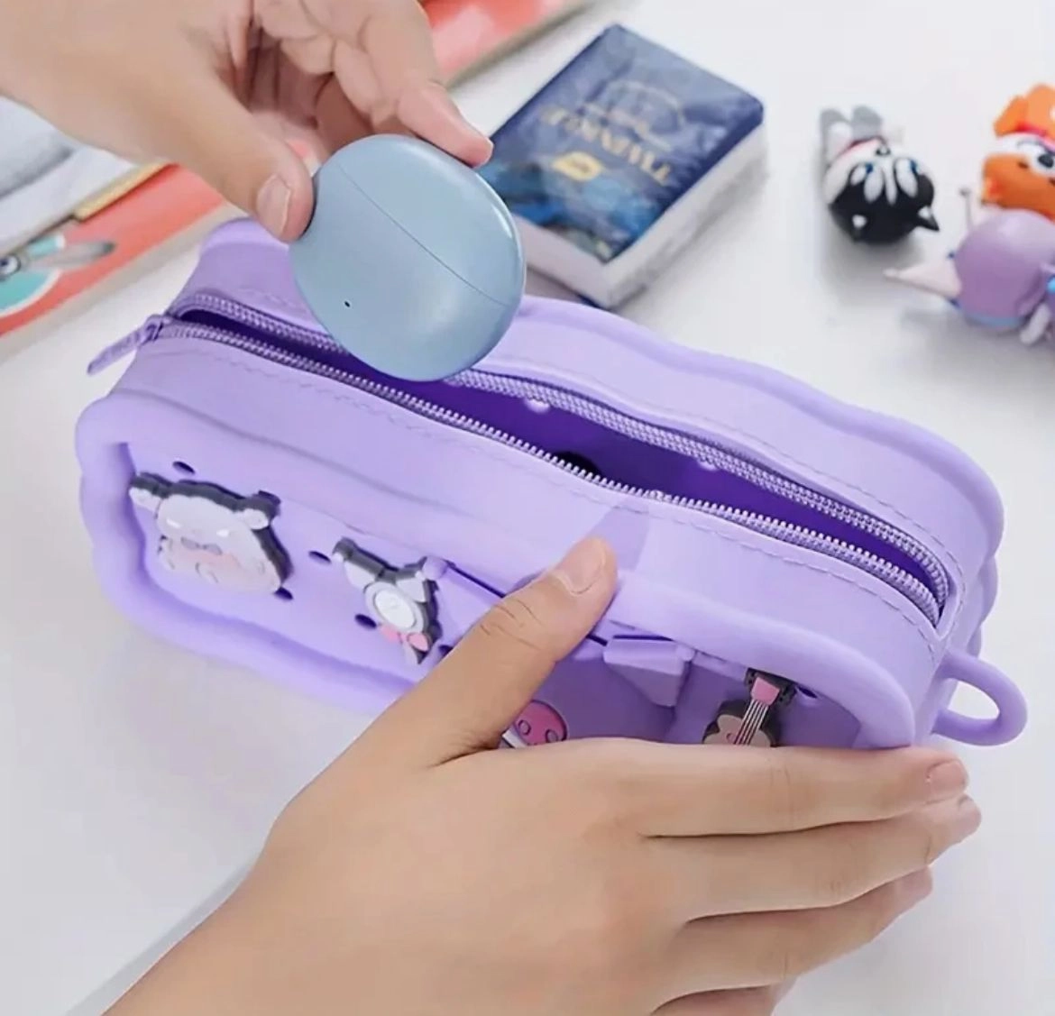  Crocs Model Silikon  Kuromi -Mymelody Kalem Kutu