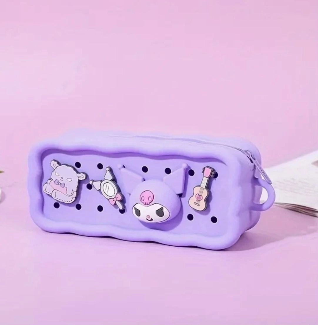  Crocs Model Silikon  Kuromi -Mymelody Kalem Kutu