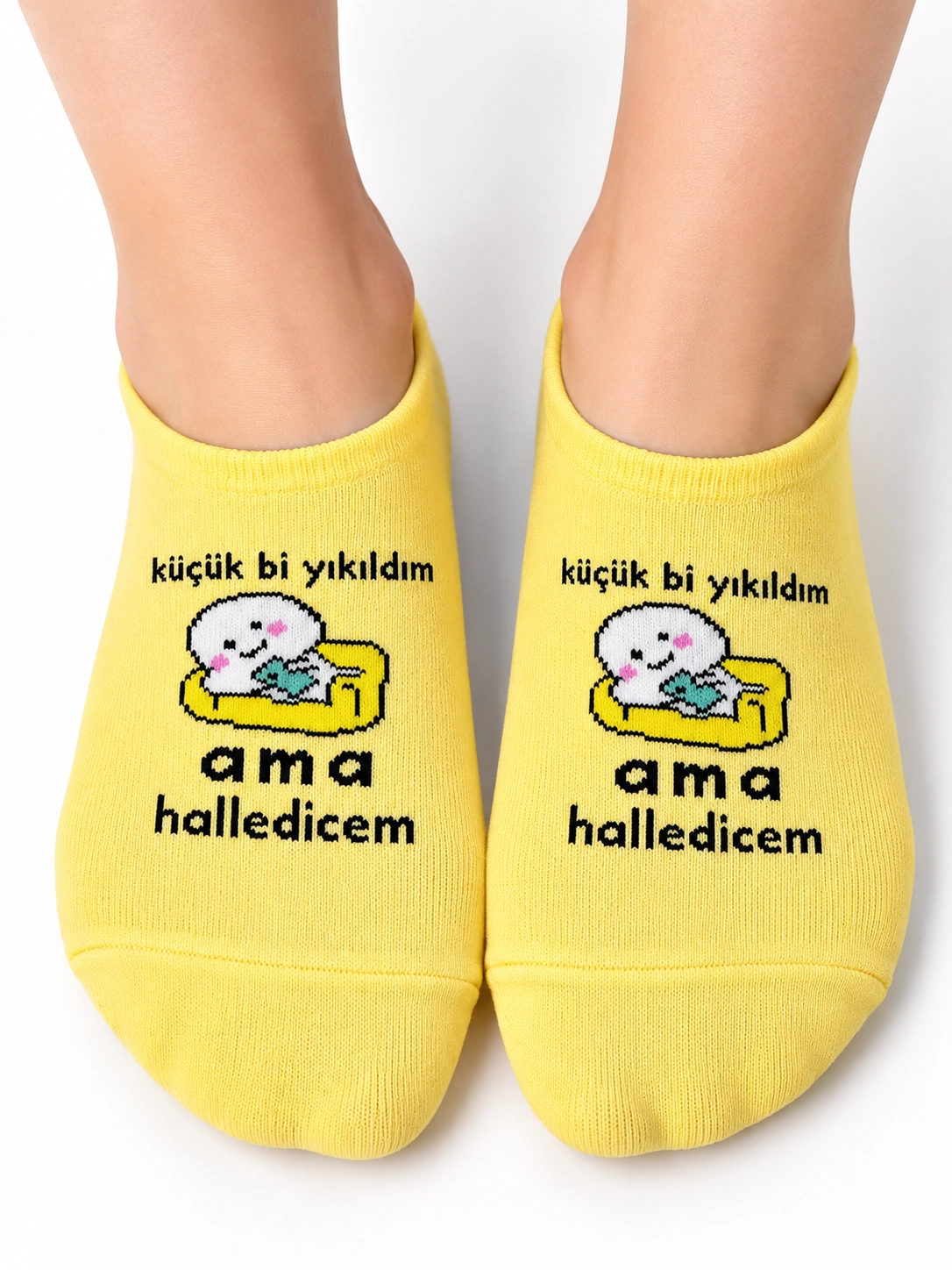 Sevimli Yazılı Çorap