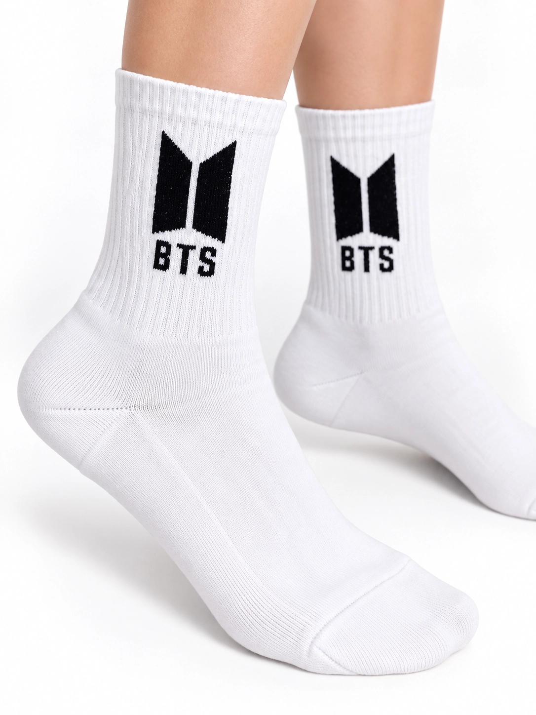 Bts Temalı Beyaz Çorap