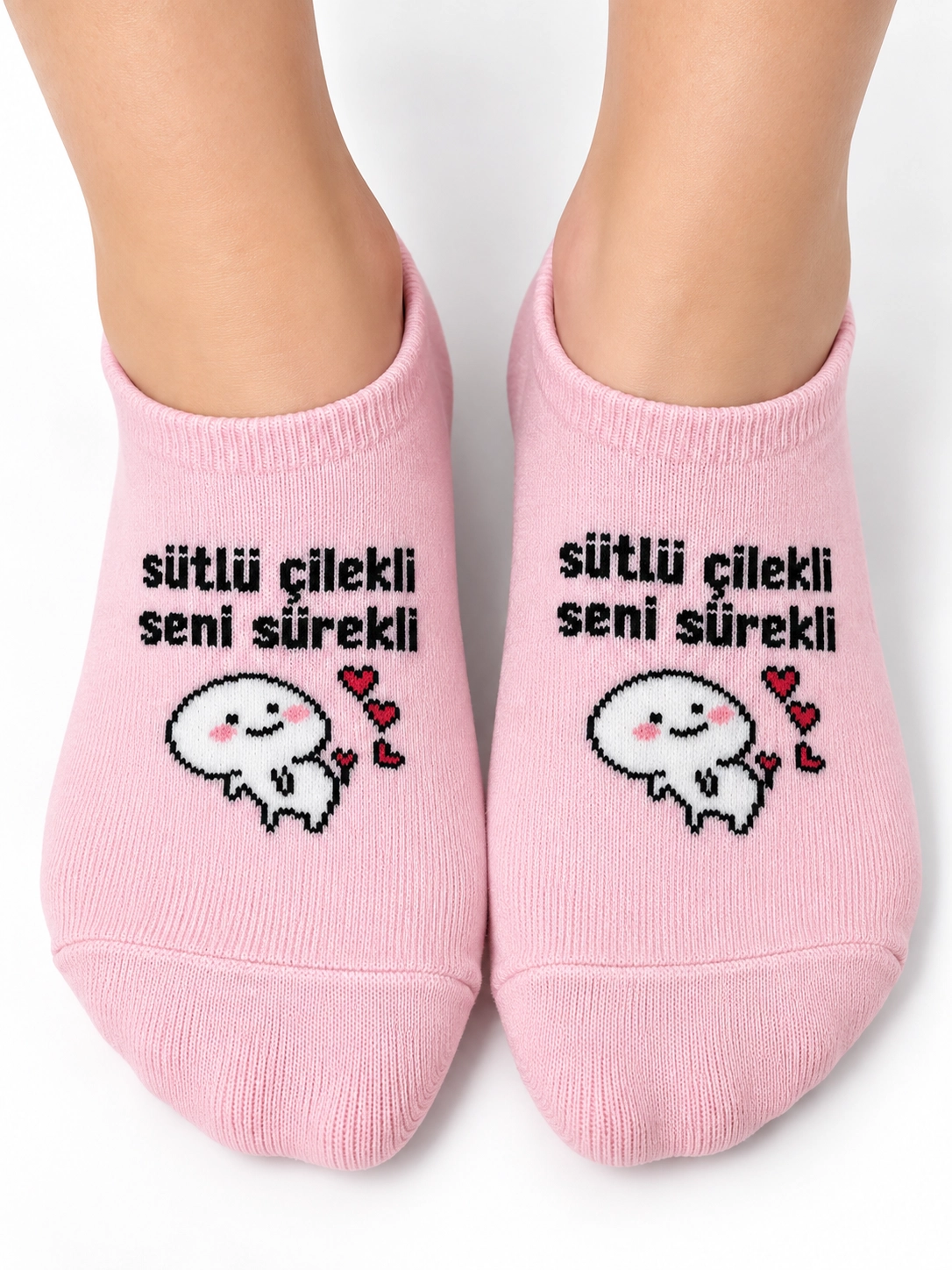 Sevimli Yazılı Çorap