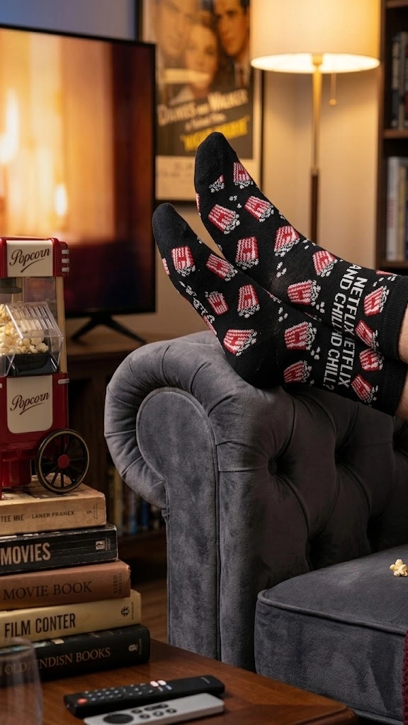 Popcorn Figürlü Çorap