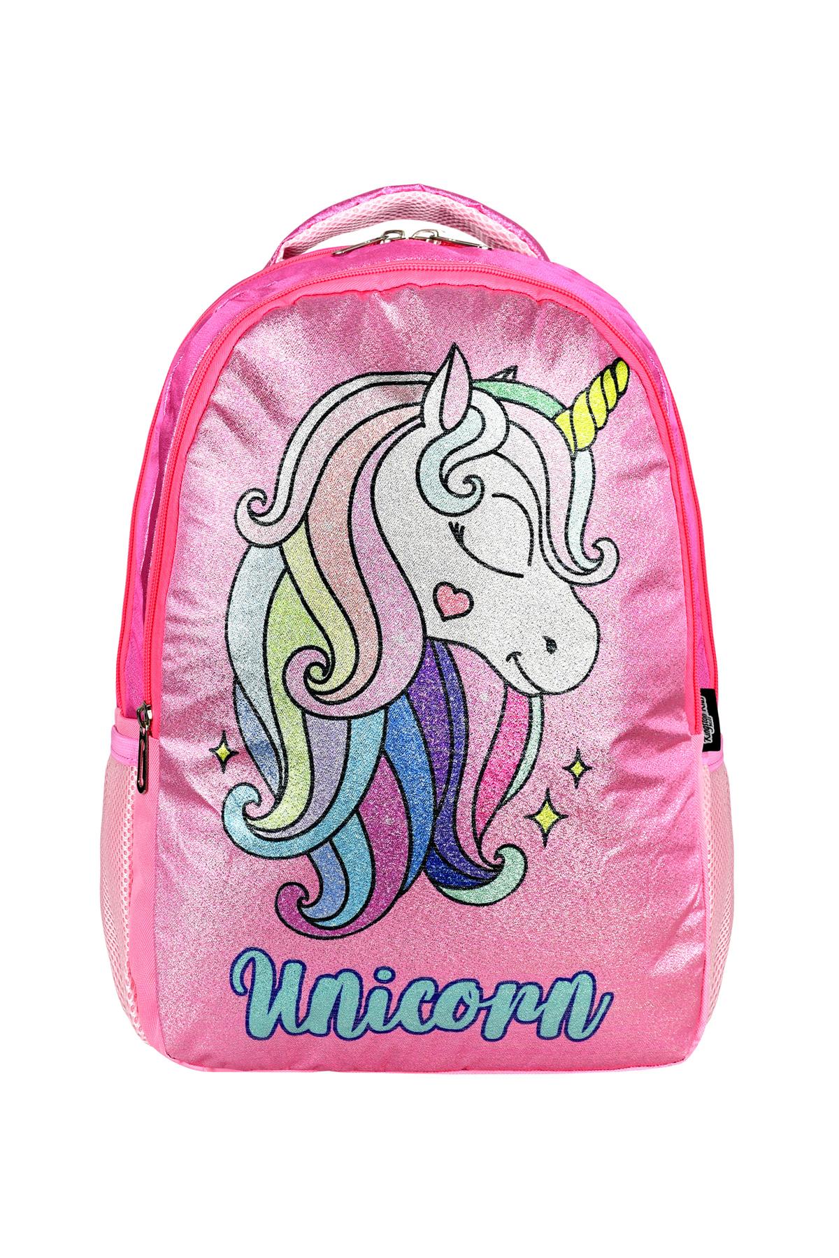 Simli Unicorn Ilkokul ve Beslenme Çantası Seti