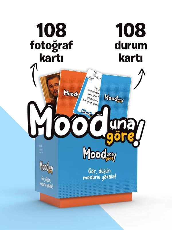 Mooduna Göre - Komik Mood Oyunu | Arkadaş & Aile İçin Kutu Oyunu | Kart Oyunu | 216 Kart