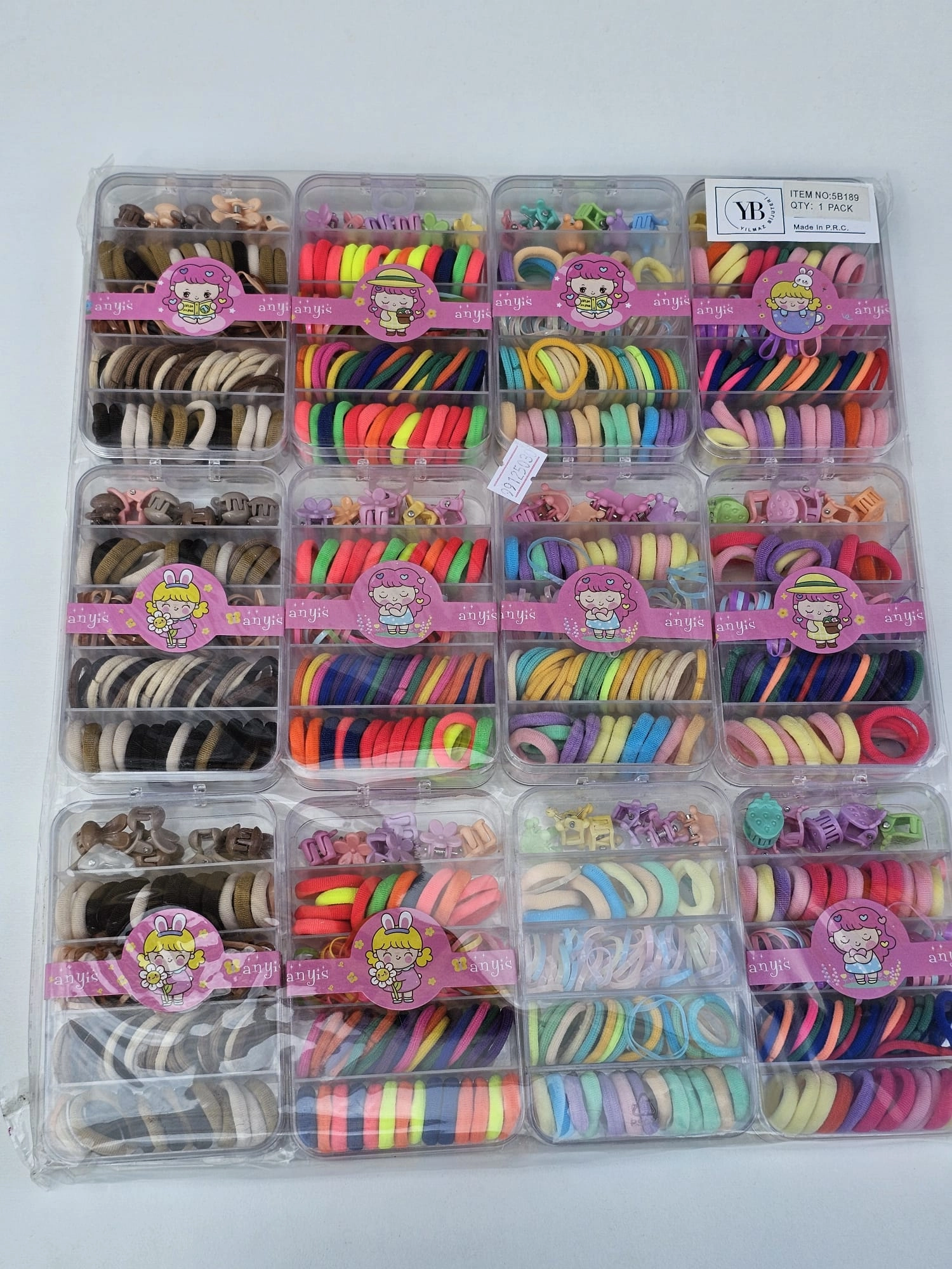 Mika Kutuda Karışık Toka Seti 12li Paket