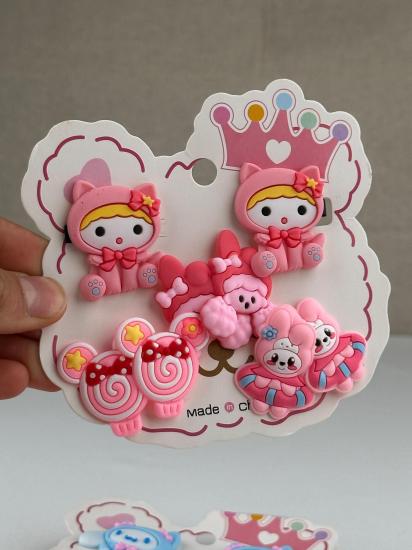 12’li Paket - Sanrio Kuromi Figürlü 8’li Toka Seti