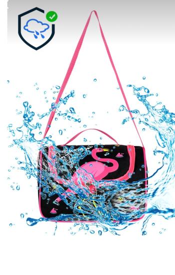 1 Adet - Flamingo Temalı Termoslu Termal Beslenme Çantası
