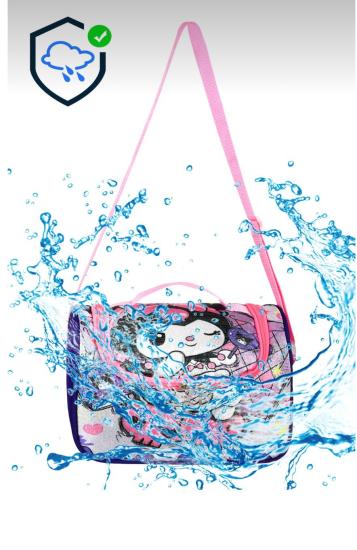 1 Adet - Kuromi Temalı Termoslu Termal Beslenme Çantası