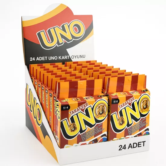 Uno Sarı Kırmızı Kalın Kutu Kart Oyunu
