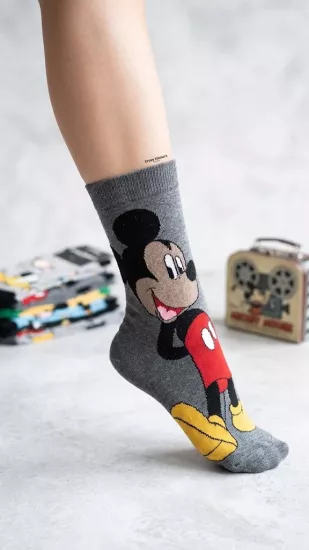 Mickey Mouse Figürlü Çorap