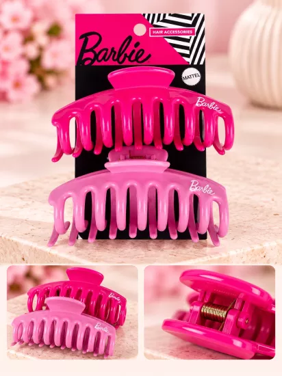 Pembe Karışık Mandal Toka