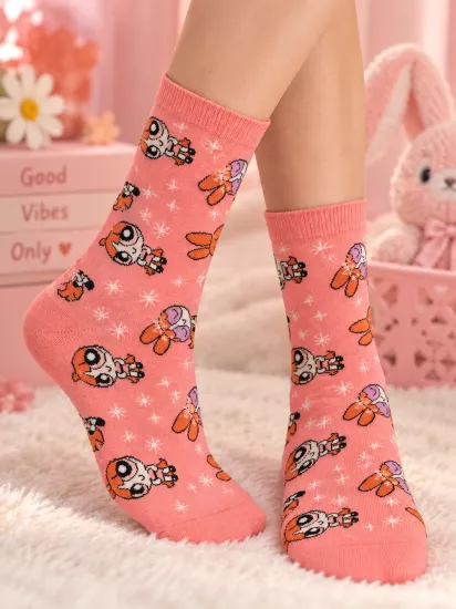 Powerpuff Girls Figürlü Çorap