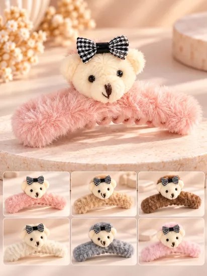 Peluş Dokulu Mandal Toka