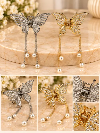 Gold Lüks Taşlı Metal Toka