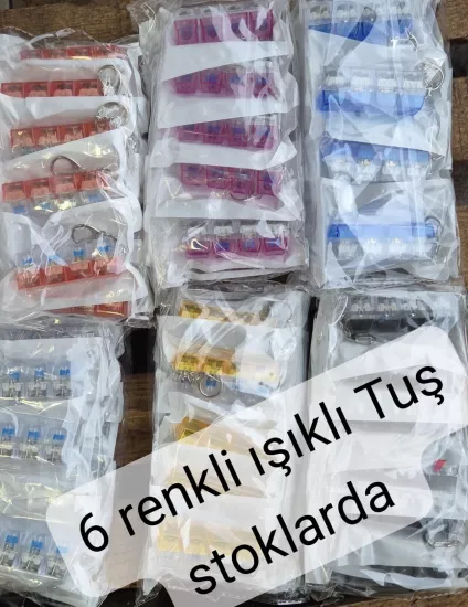 Işıklı Klavye Anahtarlık - Sorunsuz Tek Tek Paketli