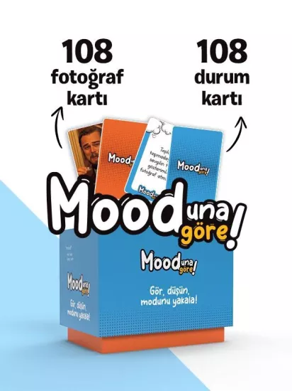 Mooduna Göre - Komik Mood Oyunu | Arkadaş & Aile İçin Kutu Oyunu | Kart Oyunu | 216 Kart