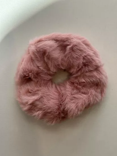 Pembe Peluş Simit Toka