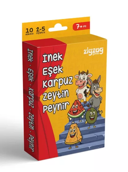 İnek,eşek,karpuz,zeytin,peynir Kart Oyunu