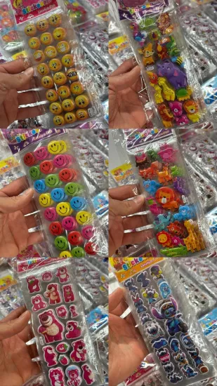 Karışık Model Kabartmalı Sticker