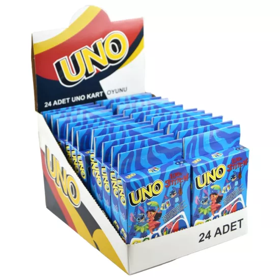 Stitch Uno Kalın Kutu Kart Oyunu