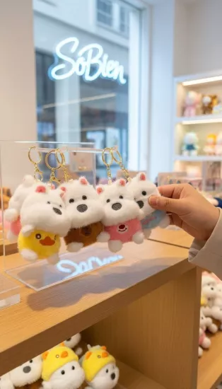 İthal Peluş Çanta Süsü Anahtarlık