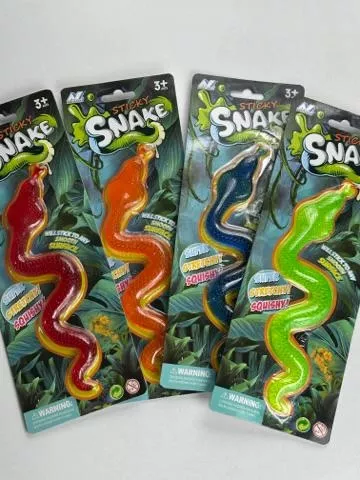 Esnek Snake Yılan Yapışkanlı Oyuncak