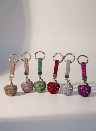 Kristal Taşlı Lüks Anahtarlık ve Çanta Aksesuarı