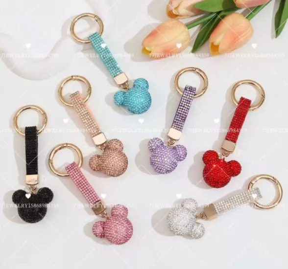 Kristal Taşlı Lüks Anahtarlık ve Çanta Aksesuarı