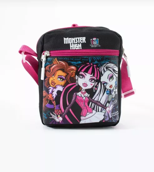  Monster High Draculaura Çocuk Omuz Çantası – 3 Bölmeli – Su Geçirmez Kumaş (21×16×6 cm)