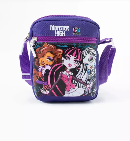  Monster High Draculaura Çocuk Omuz Çantası – 3 Bölmeli – Su Geçirmez Kumaş (21×16×6 cm)