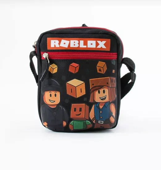 Roblox Çocuk Omuz Çantası – 3 Bölmeli – Su Geçirmez Kumaş (21×16×6 cm)