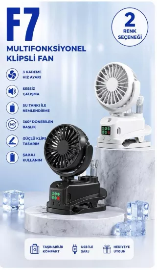 Multifonksyonel Klipsli Fan
