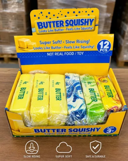 Butter Squishy Stres Oyuncağı Süper Yumuşak Slow Rising Sıkılabilir Antistres Oyuncak