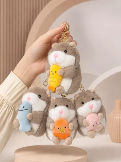 Lüks İthal Büyük Peluş Anahtarlık Çanta Süsü