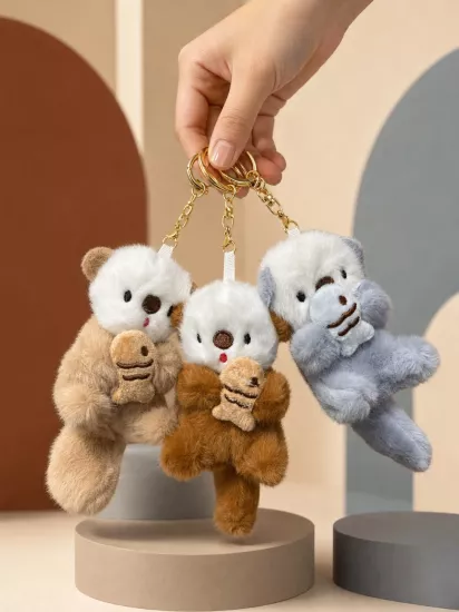 Lüks İthal Büyük Peluş Anahtarlık Çanta Süsü