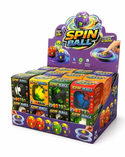 İthal Kutulu Press Spin Ball Stres Oyuncağı