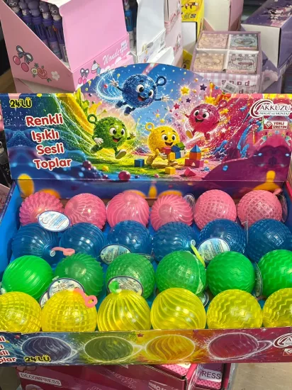 Işıklı Lastikli Popüler Top