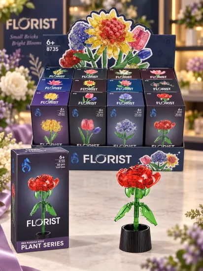 FLORİST POPÜLER ÇİÇEK YAPI OYUNCAĞI