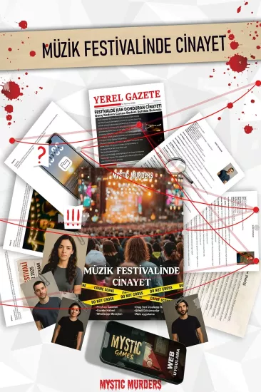 Dedektiflik Cinayet Çözme Oyunu-Müzik Festivalinde Cinayet