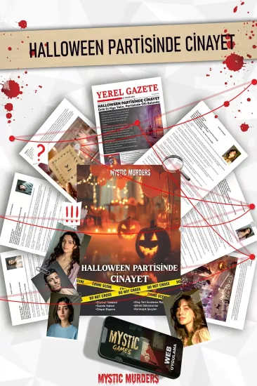 Dedektiflik Cinayet Çözme Oyunu - Halloween Partisinde Cinayet