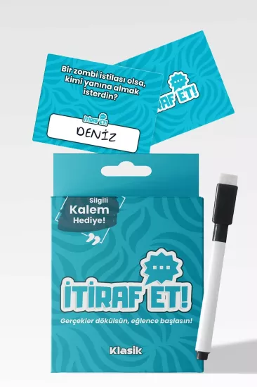 İtiraf Et Mini Kart Oyunu - Klasik